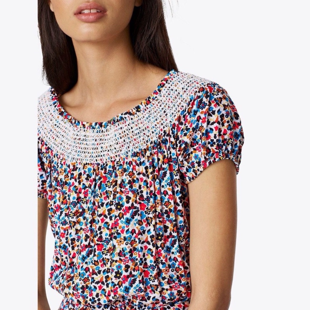 Tory Burch Wildflower Beach Romper Small